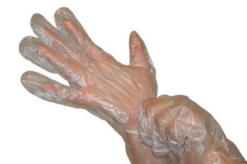 RĘKAWICE FOLIOWE JEDNORAZOWE HDPE 100 szt.