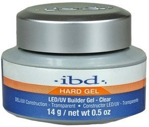 IBD Hard Builder Gel LED/UV żel budujący Clear 14g