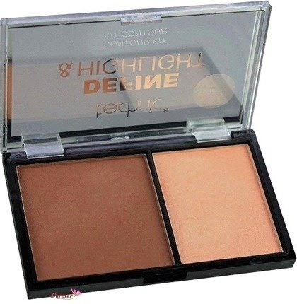 Techic zestaw do konturowania bronzer i rozświetlacz Caramel