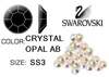 Cyrkonie Swarovski Oryginalne Opal AB SS3 100 szt Jedyne oryginalne z certyfikatem