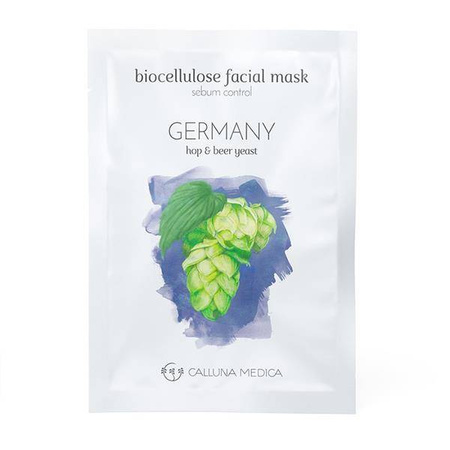Germany Sebum Control Biocellulose Facial Mask regulująca sebum maseczka w płachcie z biocelulozy 12ml