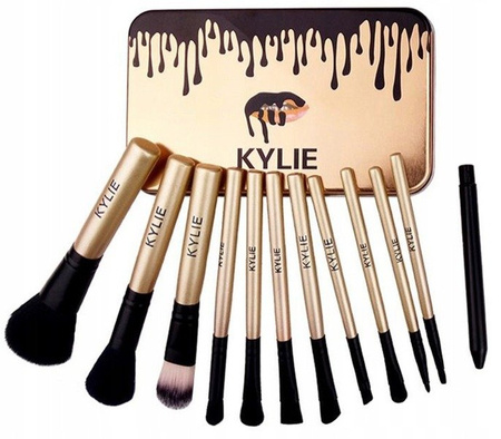 KYLIE ZESTAW 12 PROFESJONALNYCH PĘDZLI DO MAKIJAŻU