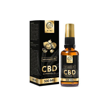 Makadamia Oil naturalny olej makadamia BIO + CBD 500 MG 50ml