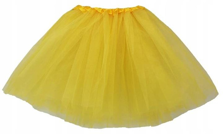 Klasyczna Spódniczka tiulowa tutu 30cm Żółty wzór