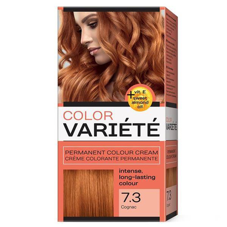 Variete Color Permanent Color Cream farba trwale koloryzująca 7.3 Koniak 50g