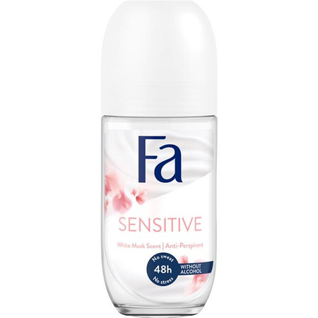 Sensitive 48h antyperspirant w kulce o zapachu białego piżma 50ml