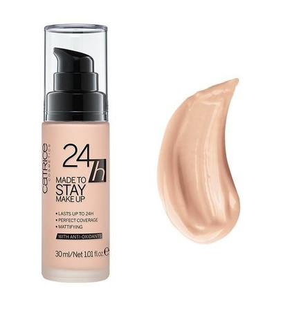 Catrice podkład 24h Made To Stay Make Up Nr 010 Nude Beige  30 ml
