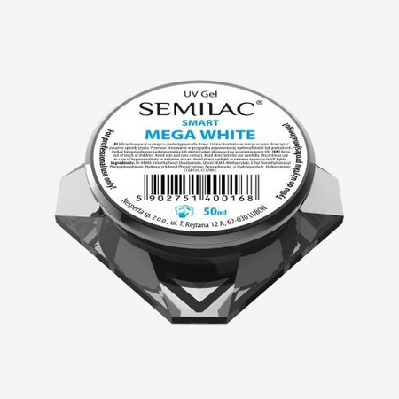Semilac UV Gel Smart Mega White 50ml