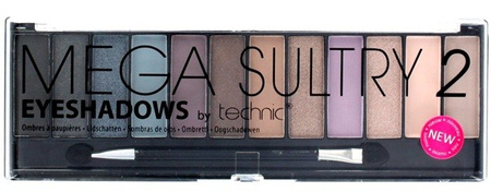 Technic paleta 12 matowych cieni mieszane mega sultry 2