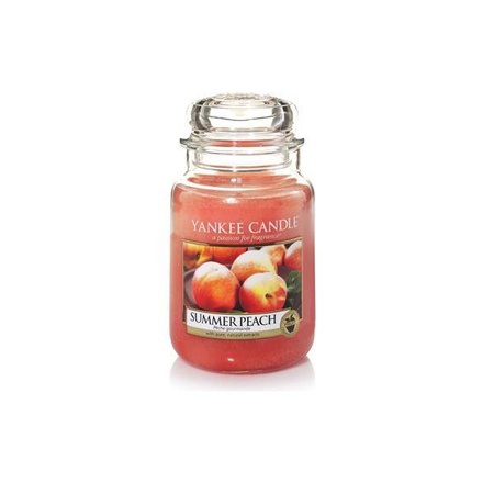 Świeca zapachowa duży słój Summer Peach 623g