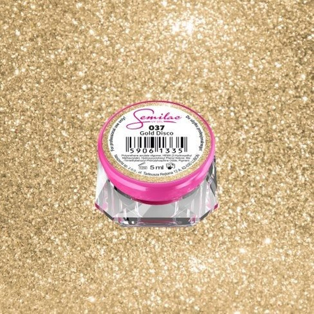 Semilac Kolorowy lakier żelowy 037 Gold Disco 5ml