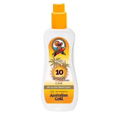 Australian Gold żel spray przyśpieszacz do opalania SPF 10 