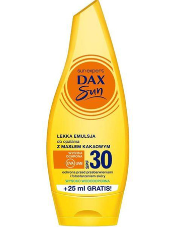 Lekka emulsja do opalania z masłem kakaowym SPF30 175ml