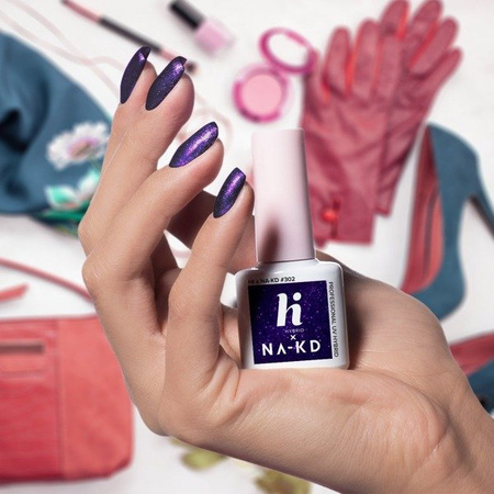 Lakier hybrydowy hi hybrid 5 ml Shiny Violet  #302