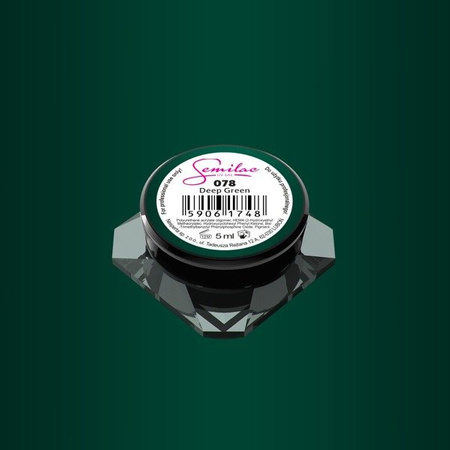 Semilac Kolorowy lakier żelowy 079 Dark Green Pearl 5ml