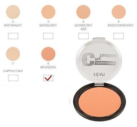 Hean  Puder matujący City Fashion 4 Sunny Beige