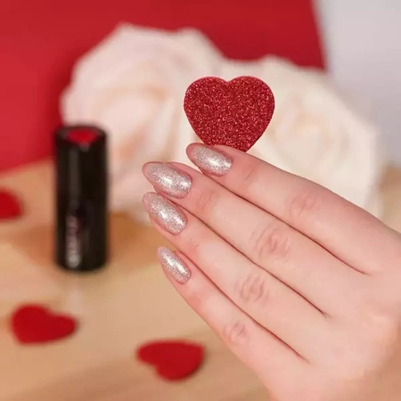 Semilac lakier hybrydowy 349 Vanilla Glitter 7ml