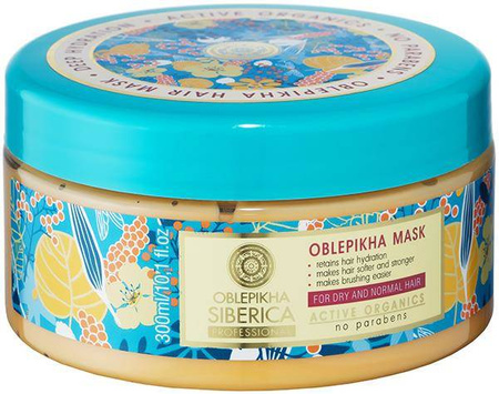 Oblepikha Mask For Dry And Normal Hair nawilżająca rokitnikowa maska do włosów suchych i normalnych 300ml