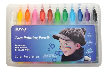 Kredki do malowania twarzy 12 szt