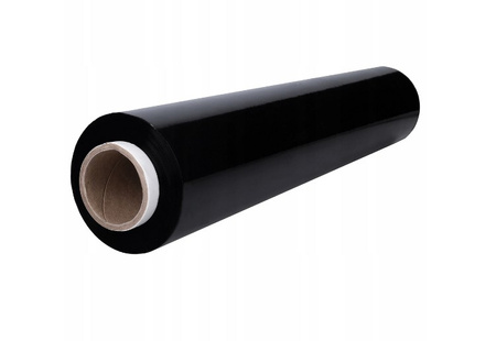 5 x Folia strech mocna czarna 1,5 kg