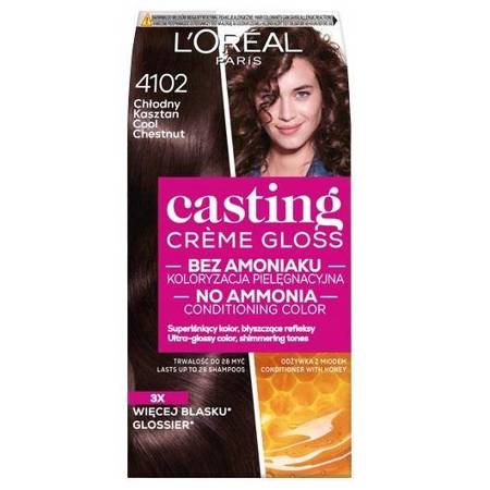 Casting Creme Gloss farba do włosów 4102 Chłodny Kasztan