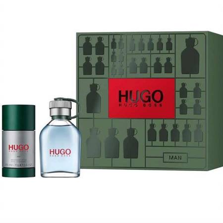 Hugo Man zestaw woda toaletowa spray 75ml  + dezodorant sztyft 75ml