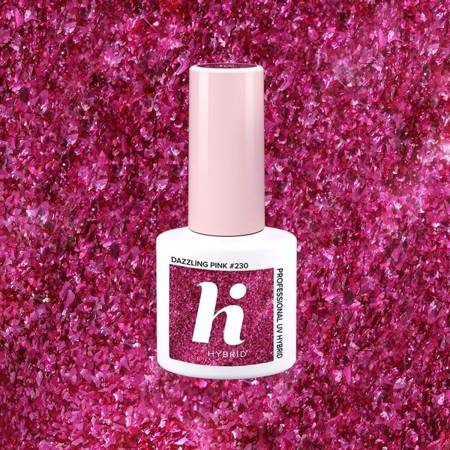 Lakier hybrydowy hi hybrid 5 ml Dazzling Pink #230