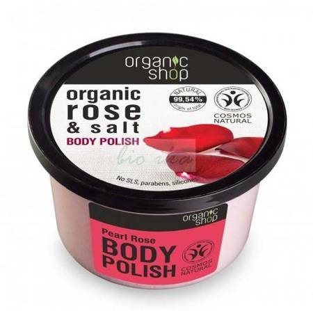 Organic Rose & Salt Body Polish pasta do ciała na bazie ekstraktu z róży i naturalnej soli 250ml