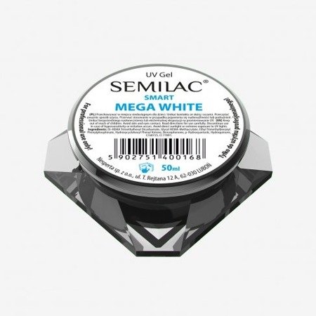 Semilac UV Gel Smart Mega White 50ml