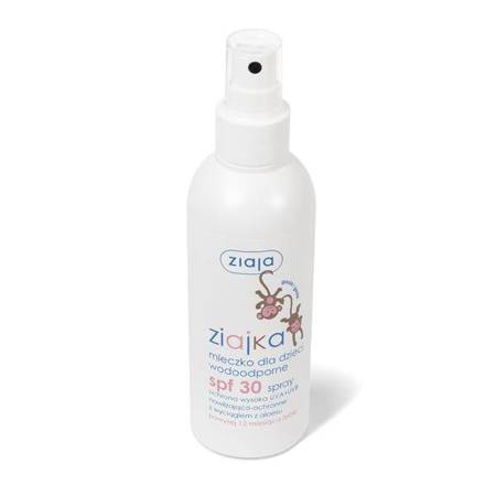 Ziajka mleczko dla dzieci wodoodporne w sprayu SPF30 170ml